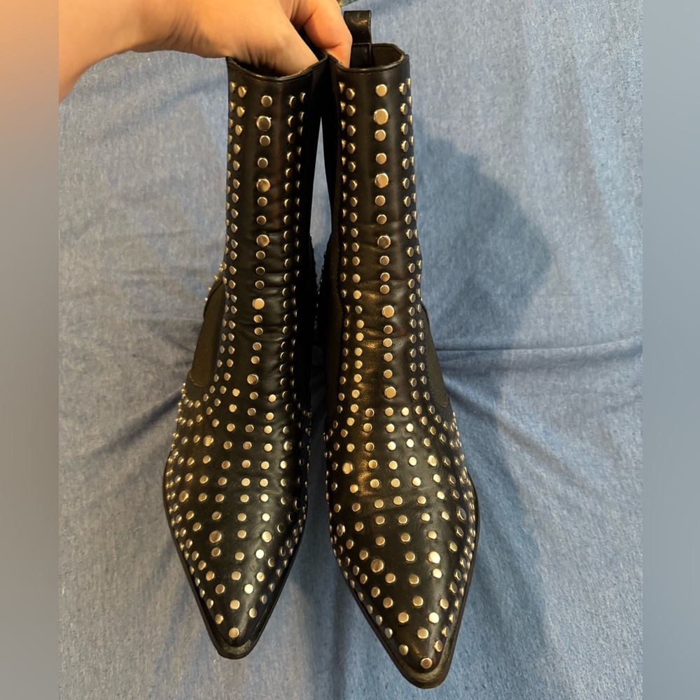 Shu Shop Vici Studded Pointed Toe Boots